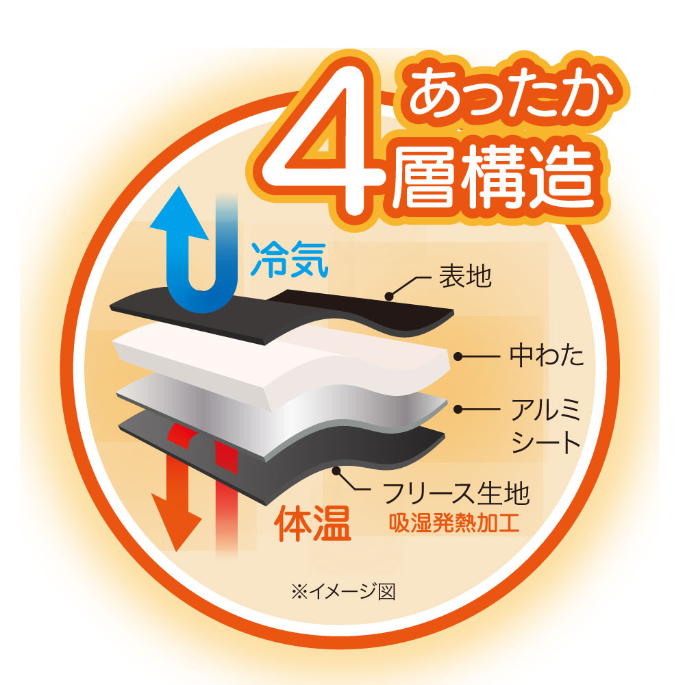 HOTαアルミ入りあったかレッグウォーマー
