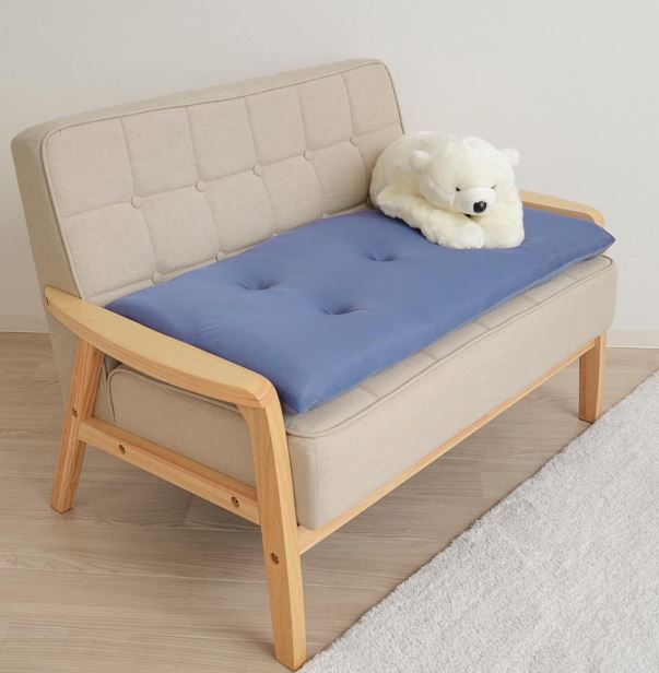 洗える!ひんやりボリュームソファパッド 2人掛け用