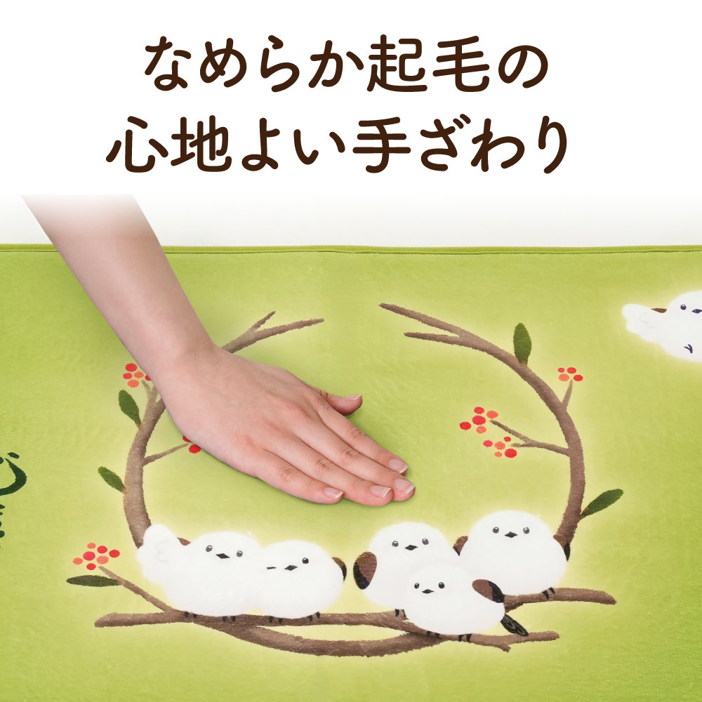 かわいいシマエナガの玄関マット