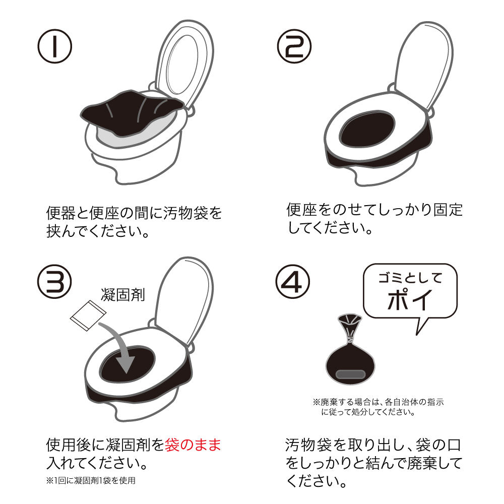 トイレらくらくお助け袋(100回分)