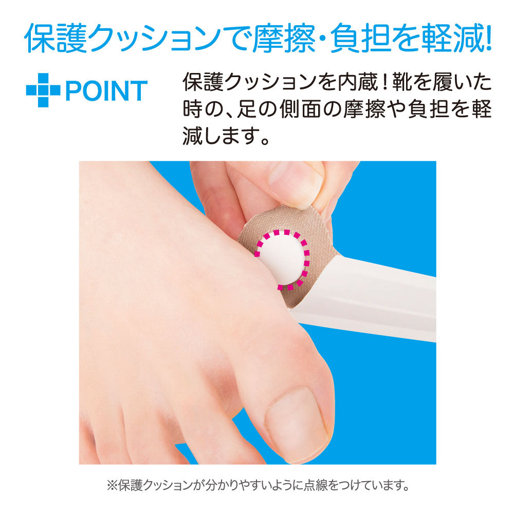 簡単貼るだけ 外反母趾サポートテープ