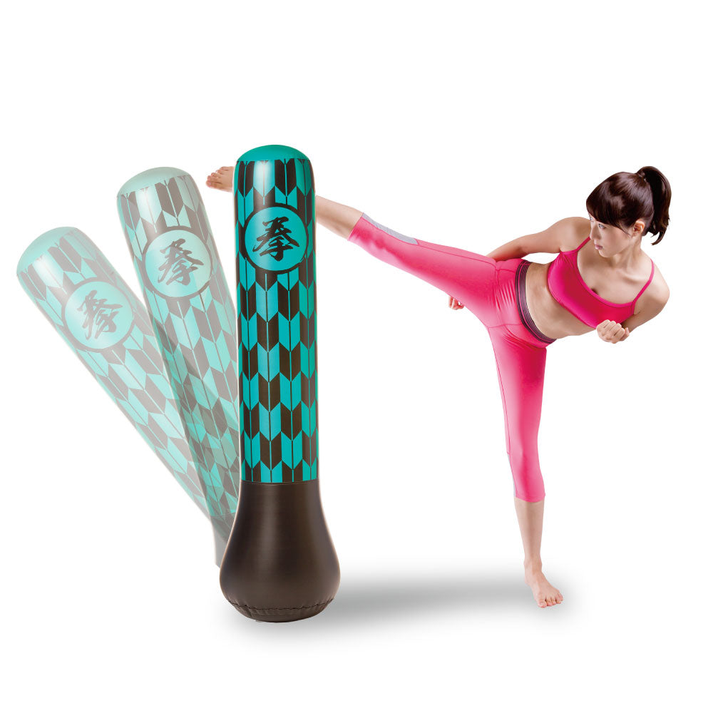 ストレス解消パンチバッグ 和柄グリーン 特別価格