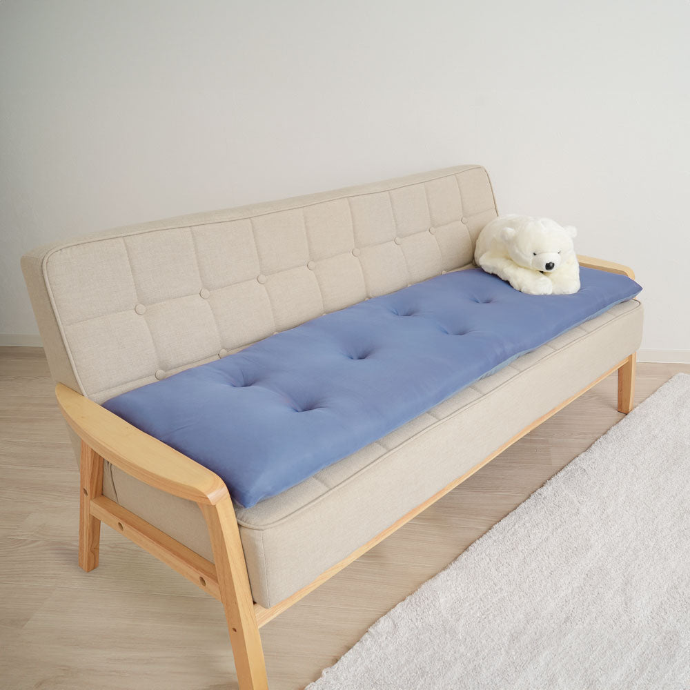 洗える!ひんやりボリュームソファパッド 3人掛け用