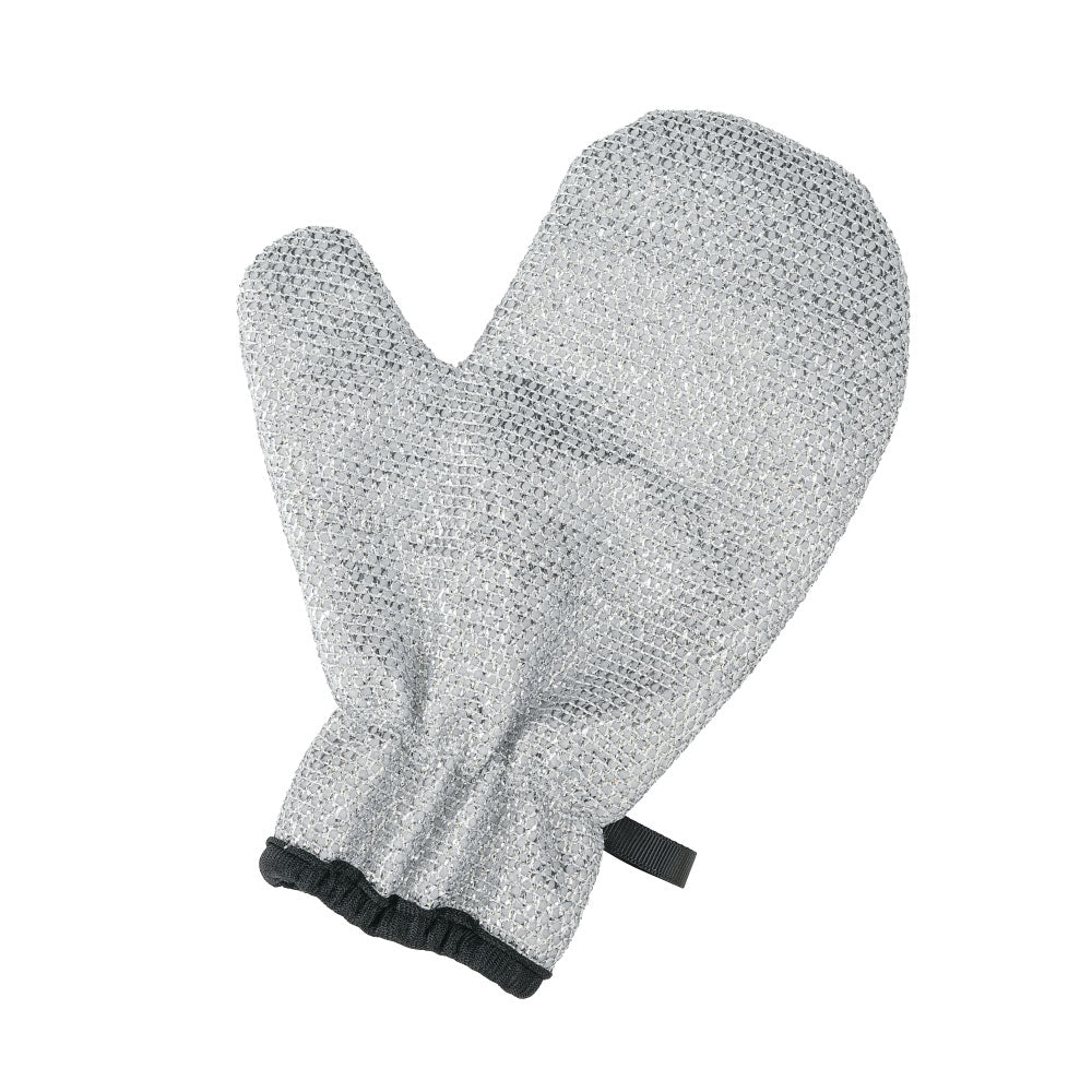 手が汚れない!アルミで皮むきミトン