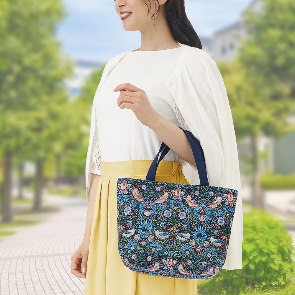 モリスワールドコレクションジャガード織り手提げトートバッグ