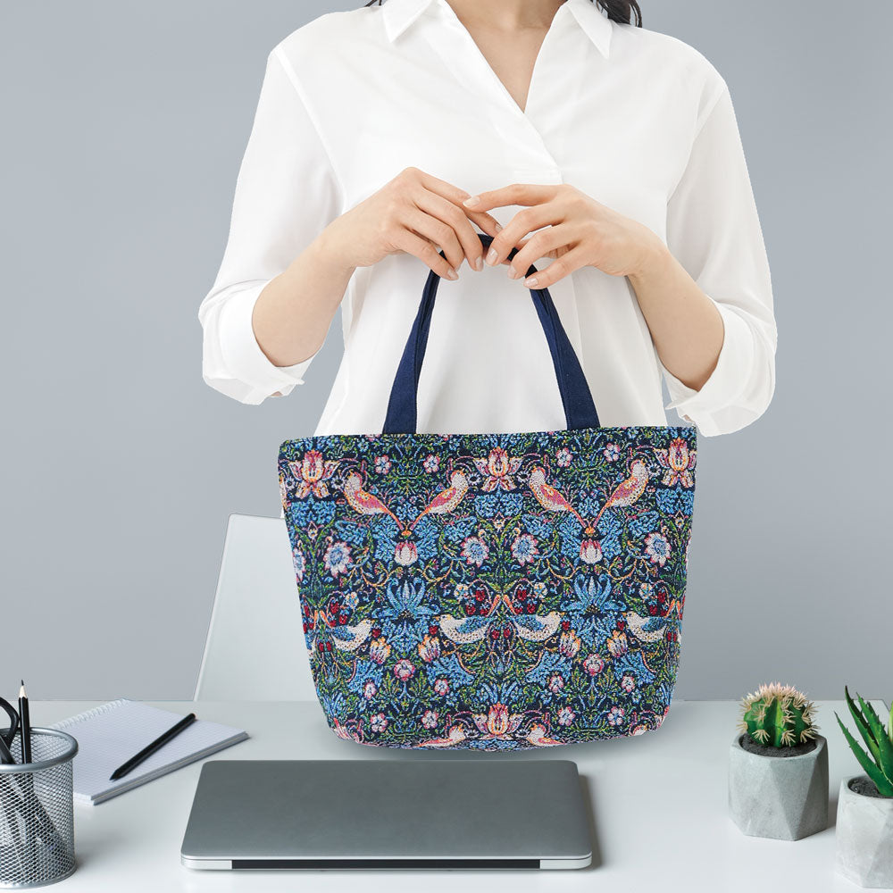 モリスワールドコレクションジャガード織り手提げトートバッグ