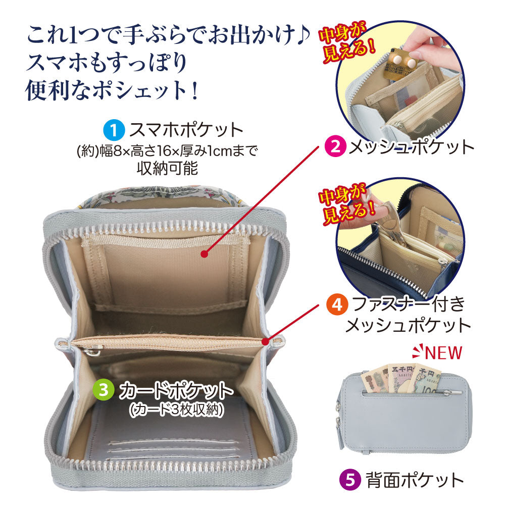モリスワールドコレクションスマホポシェット