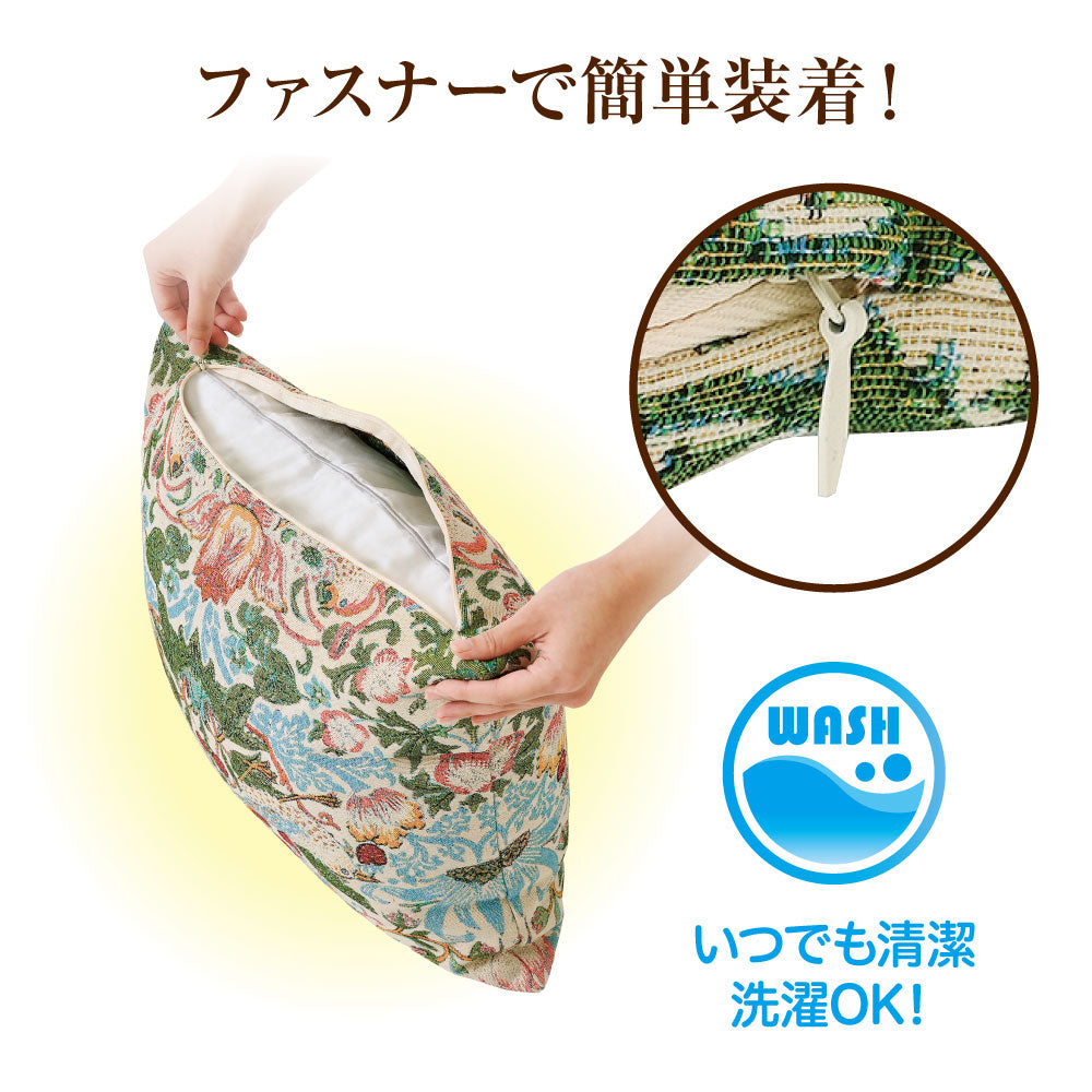 モリスワールドコレクション ジャガード織りクッションカバー