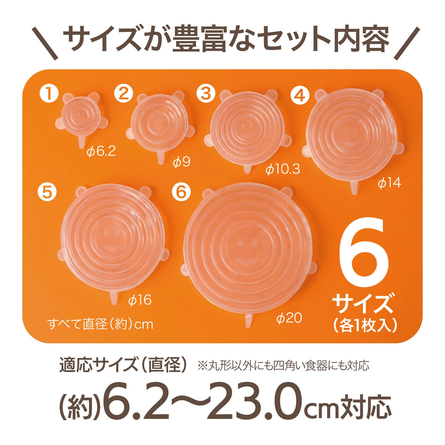 くり返し使える ぴったりシリコンラップ