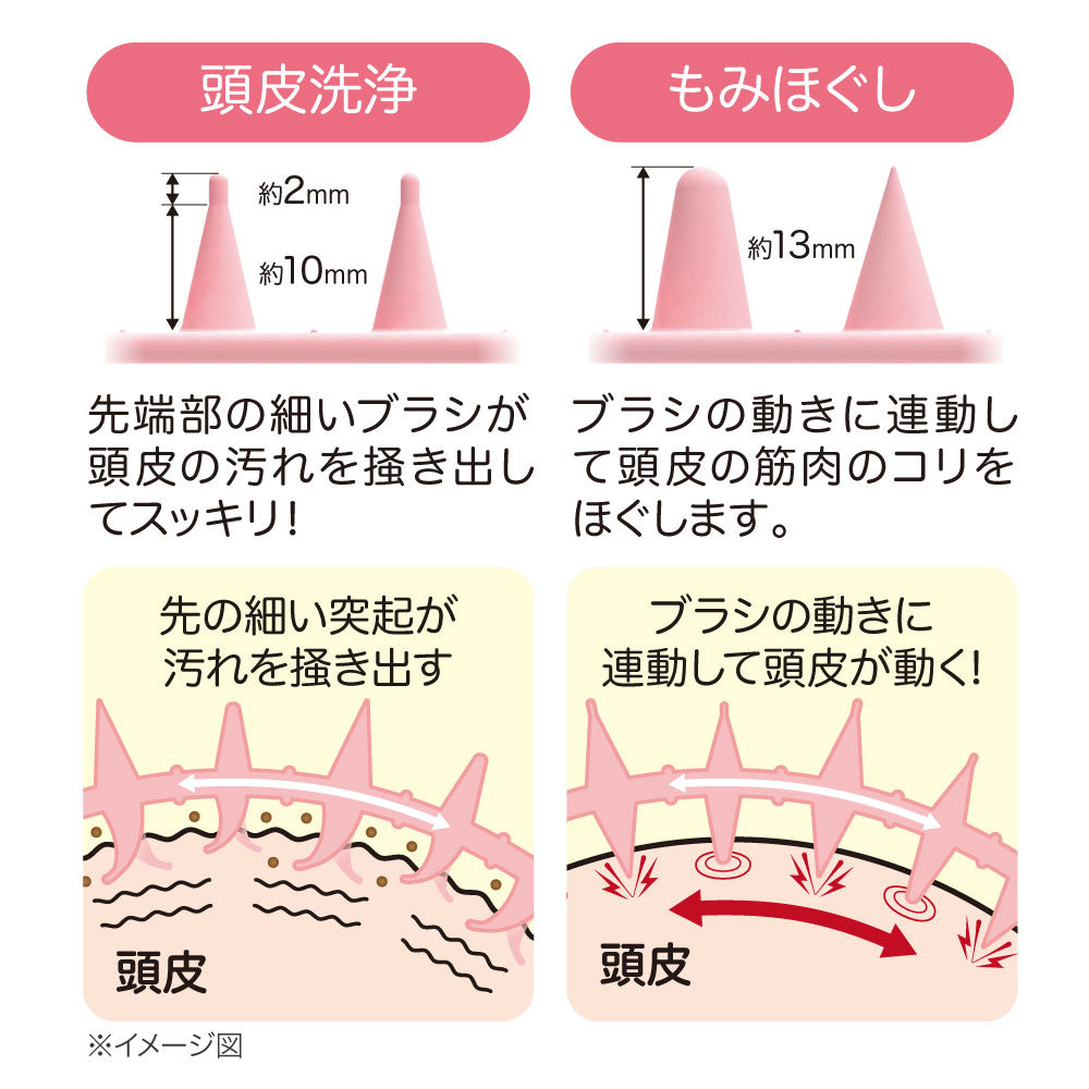 リバーシブルスカルプケアブラシ