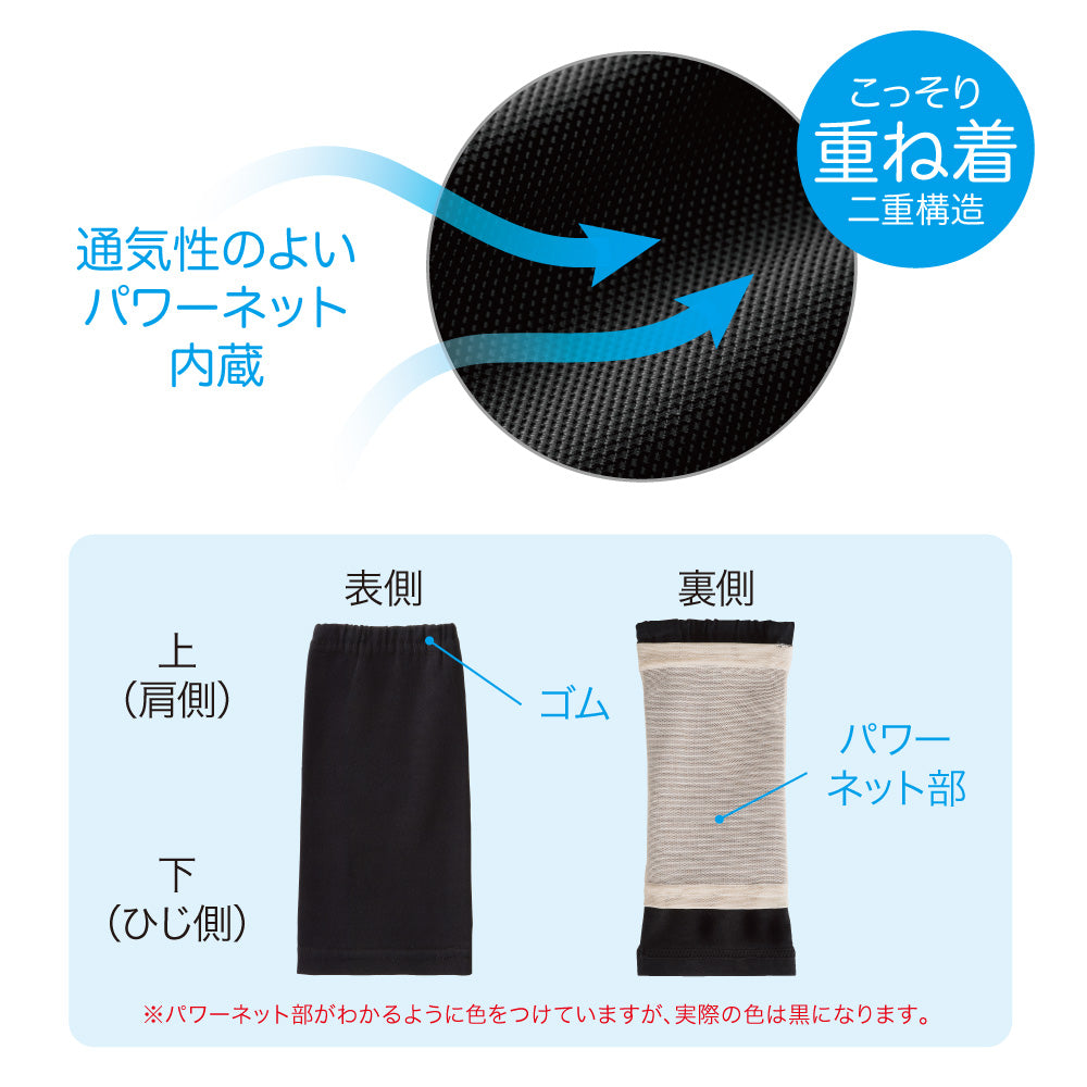 こっそり重ね着　二の腕シェイパー