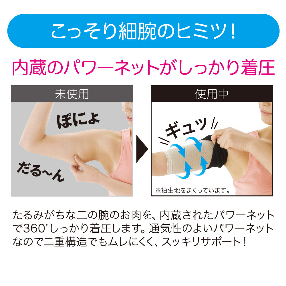 こっそり重ね着　二の腕シェイパー