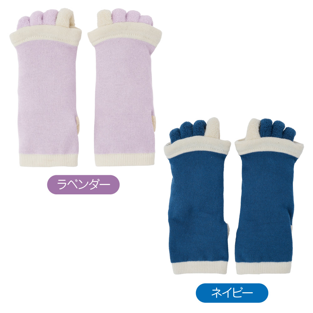 かかとシルクの足指リラソックス